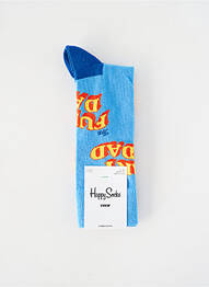 Chaussettes bleu HAPPY SOCKS homme