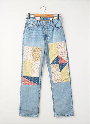 Jeans coupe droite bleu LEVI'S femme