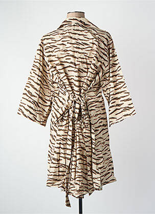 Robe mi-longue marron NOOR BY NORA GHARIB femme