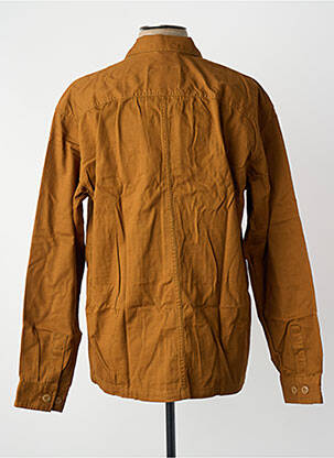 Chemise manches longues marron JACK & JONES homme
