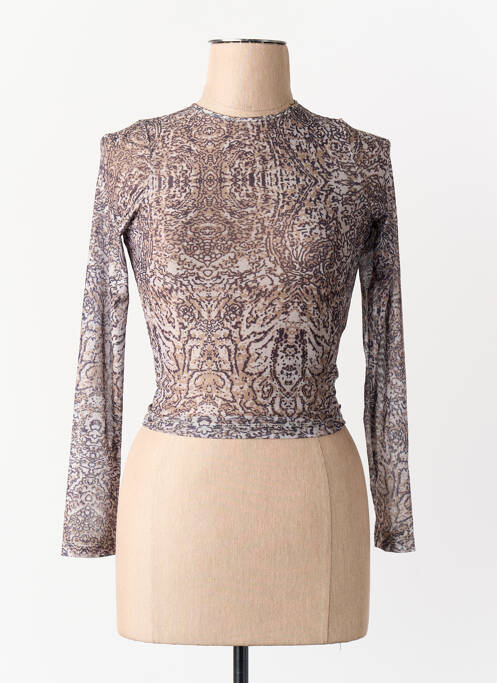 T-shirt marron MOTEL femme