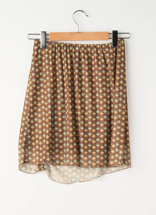Jupe courte marron 24 COLOURS femme