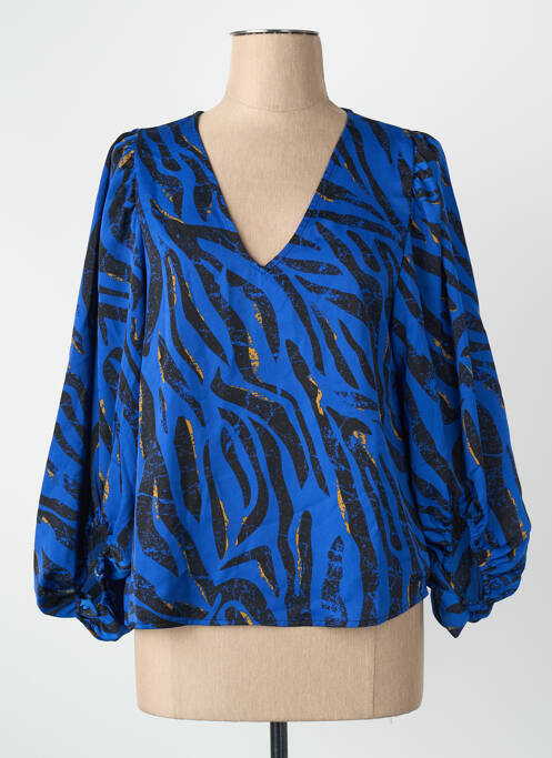 Blouse col v bleu VILA femme