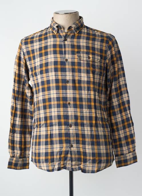 Chemise manches longues marron JACK & JONES homme