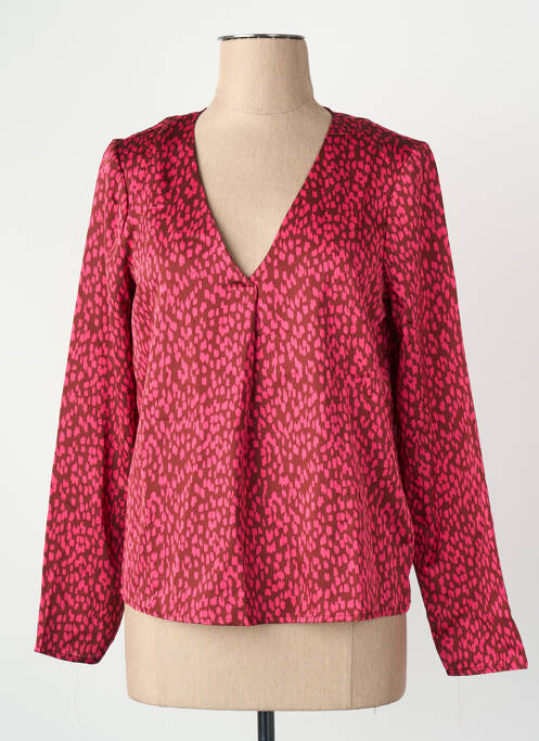 Blouse col v rouge VILA femme