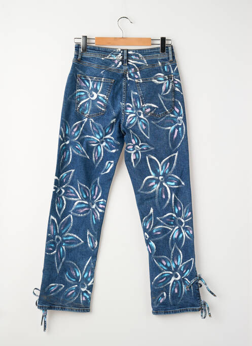 Jeans coupe droite bleu YOUNG DESIGNERS femme