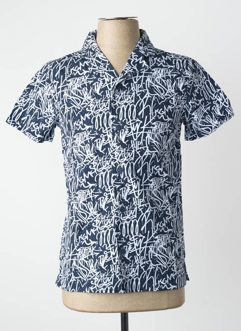 Chemise manches courtes bleu CEMI homme