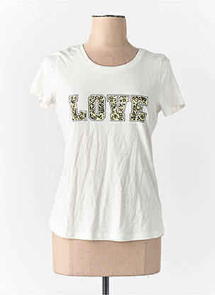 T-shirt blanc CATWALK JUNKIE. femme