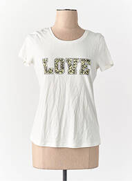 T-shirt blanc CATWALK JUNKIE. femme