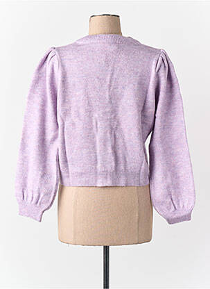 Gilet manches longues violet CEMI femme