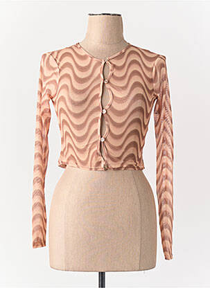Gilet manches longues marron DAISY STREET femme