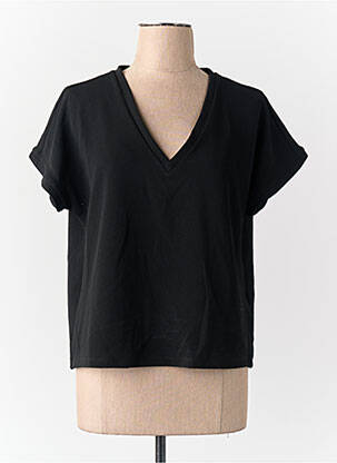 T-shirt col v noir VERO MODA femme