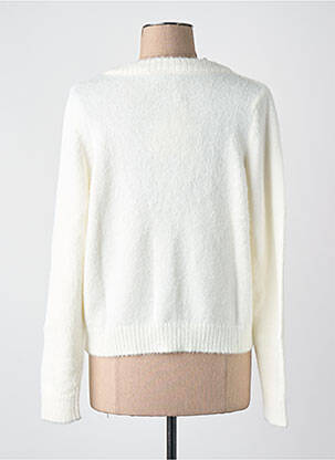 Gilet manches longues col v blanc VILA femme