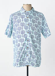 Chemise manches courtes bleu SCALPERS homme