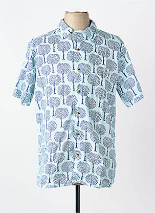 Chemise manches courtes bleu SCALPERS homme