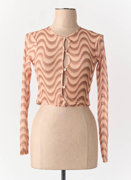 Gilet manches longues marron DAISY STREET femme