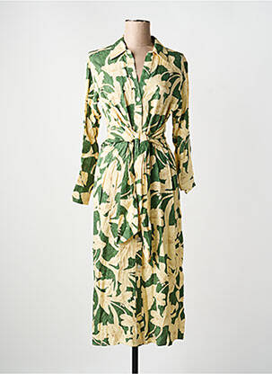 Robe longue vert MANGO femme