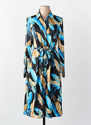 Robe longue manches longues manches longues multicolore VILA femme