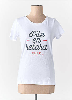T-shirt blanc MONSIEUR TSHIRT femme
