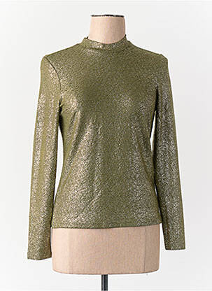 T-shirt manches longues manches longues vert ONLY femme