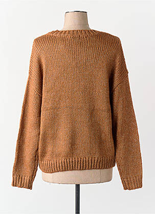 Pull manches longues manches longues marron ONLY femme