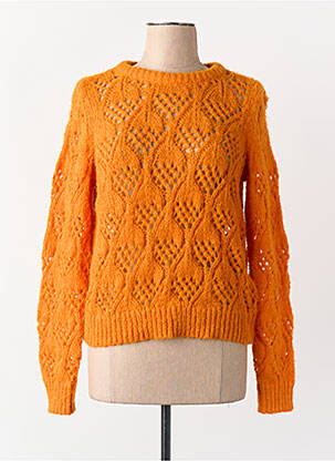 Pull manches longues manches longues orange VERO MODA femme