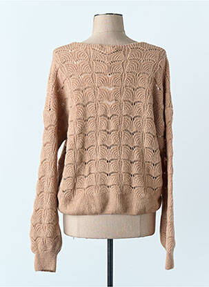 Gilet manches longues marron AMELIE & AMELIE femme