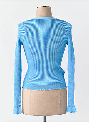 Gilet manches longues bleu MANGO femme