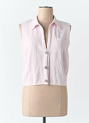 Débardeur violet MANGO femme
