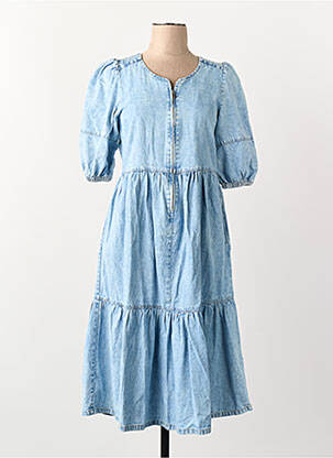 Robe courte manches courtes manches courtes bleu ONLY femme