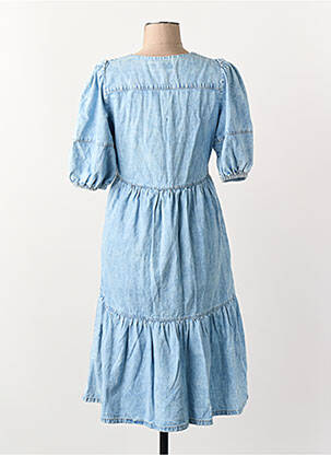 Robe courte manches courtes manches courtes bleu ONLY femme