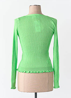 Gilet manches longues vert MANGO femme