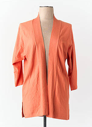 Gilet manches longues orange S.OLIVER femme