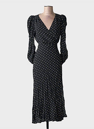 Robe longue noir MANGO femme