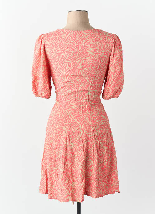 Robe courte col v rose VERO MODA femme