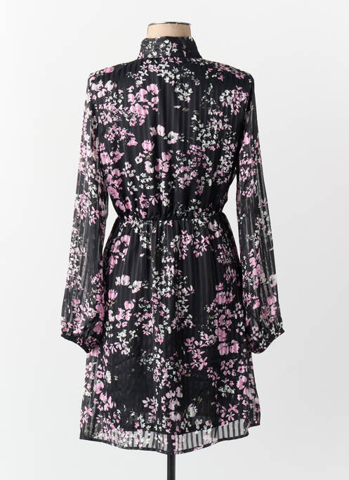 Robe mi-longue col v noir JACQUELINE DE YONG femme