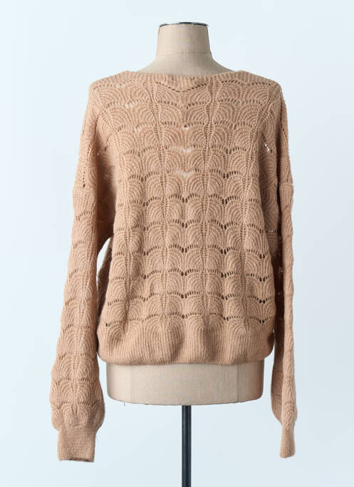 Gilet manches longues marron AMELIE & AMELIE femme