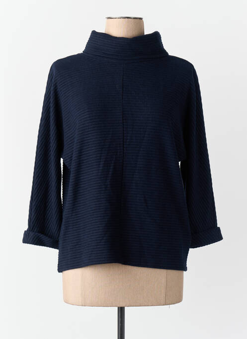 Pull col roulé bleu STREET ONE femme