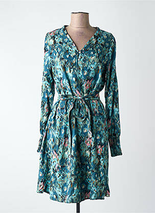 Robe mi-longue bleu GARCIA femme