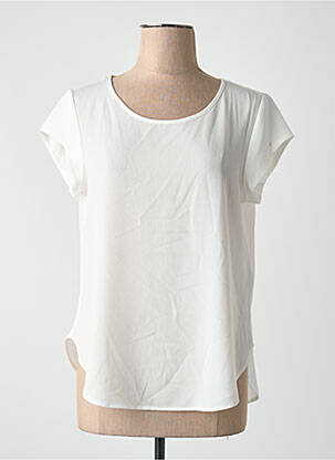 Chemisier manches courtes manches courtes beige ONLY femme