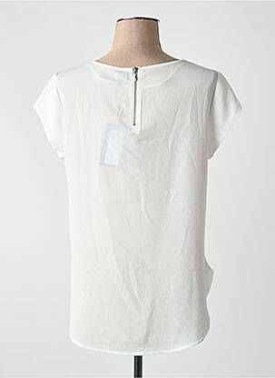 Chemisier manches courtes manches courtes beige ONLY femme