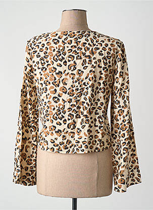 Blouse col v marron JACQUELINE DE YONG femme