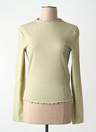 T-shirt manches longues manches longues vert ONLY femme