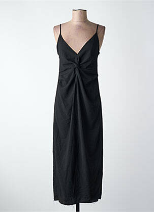 Robe mi-longue noir MANGO femme