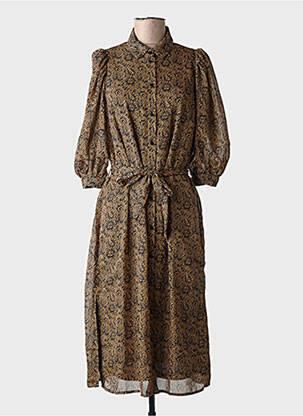 Robe longue marron VERO MODA femme