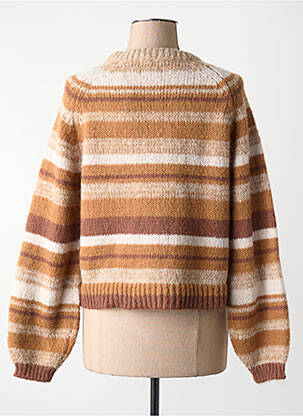 Pull manches longues manches longues marron ONLY femme