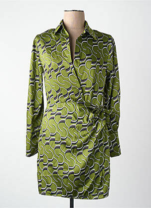 Robe courte vert MANGO femme