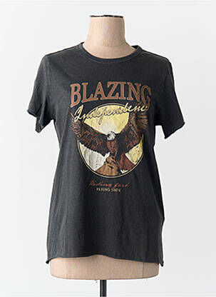 T-shirt coupe droite manches courtes noir ONLY femme