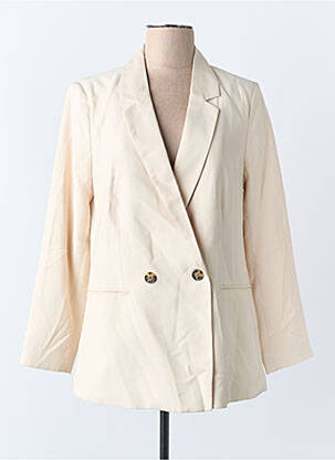 Blazer col tailleur beige JACQUELINE DE YONG femme