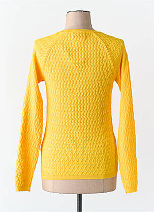Pull col rond manches longues jaune ONLY femme